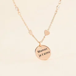 Collier Nueva Argent Rose Oxyde De Zirconium