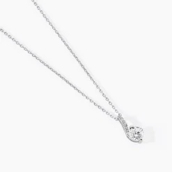Collier Olly Or Blanc Oxyde De Zirconium