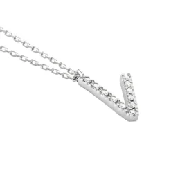 Collier Oran Or Blanc Diamant