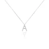 Collier Oran Or Blanc Diamant
