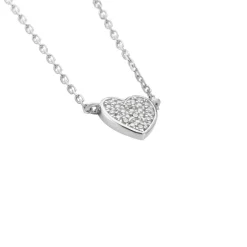 Collier Or Blanc Abidan Diamants