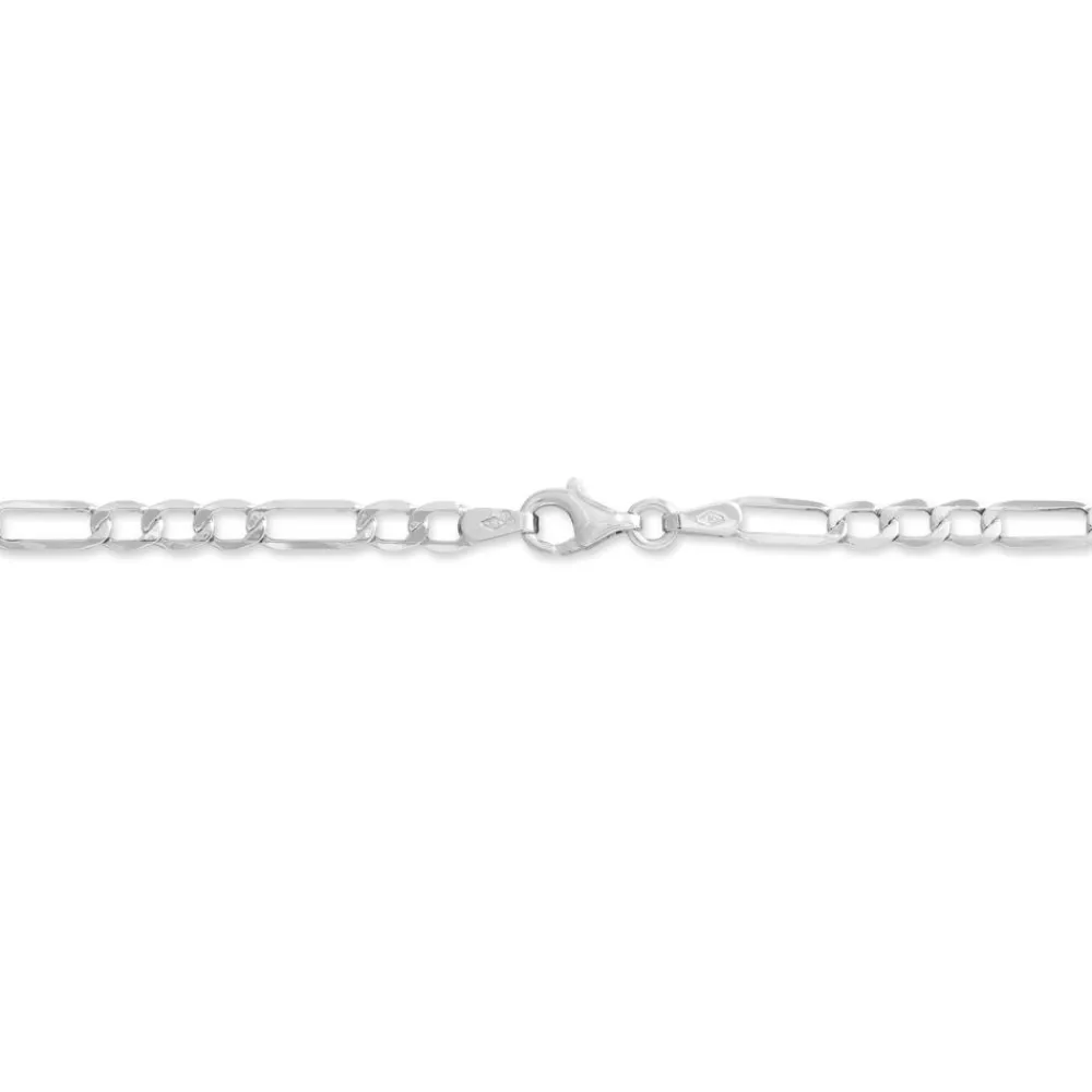 Marc Orian Colliers|Chaines Homme > Collier Or Blanc Maille Alternée 1/3