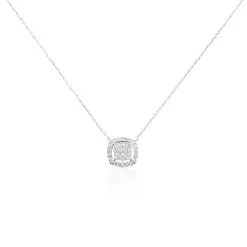 Marc Orian Colliers Diamant|Colliers > Collier Or Blanc Naveen Diamants Synthétiques