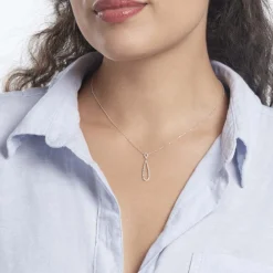 Marc Orian Colliers Diamant|Colliers > Collier Or Blanc Peregrina Diamants