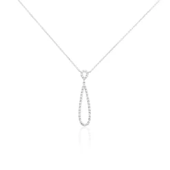 Marc Orian Colliers Diamant|Colliers > Collier Or Blanc Peregrina Diamants