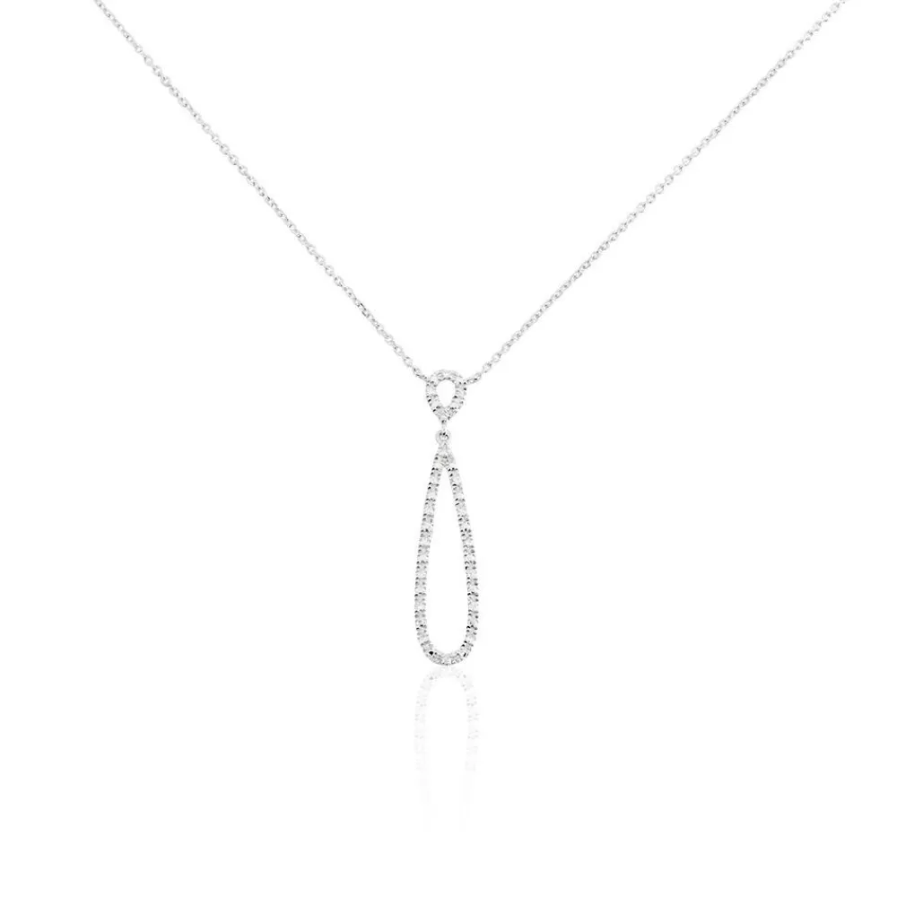 Marc Orian Colliers Diamant|Colliers > Collier Or Blanc Peregrina Diamants