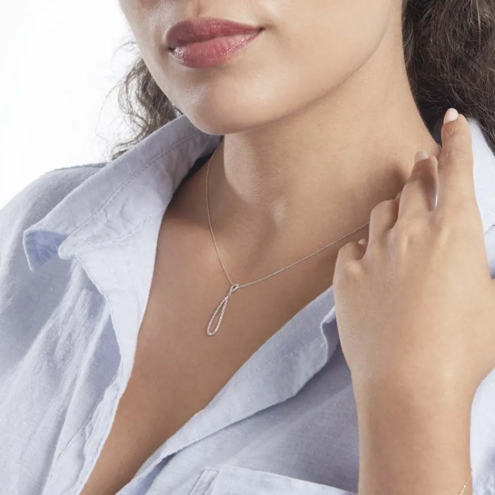 Marc Orian Colliers Diamant|Colliers > Collier Or Blanc Peregrina Diamants