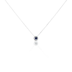 Marc Orian Cadeaux Mariage|Colliers > Collier Or Blanc Serenity Saphir