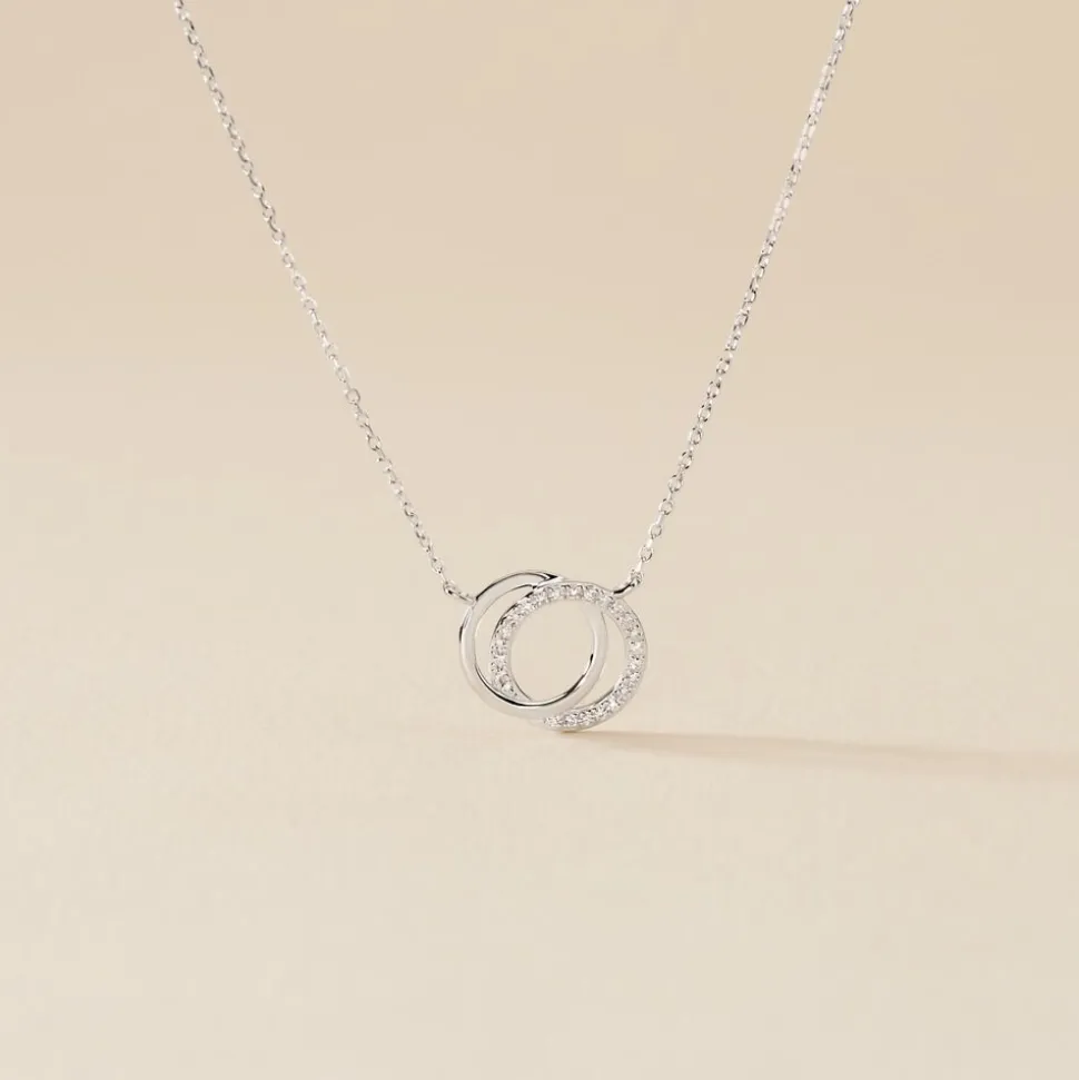 Collier Or Blanc Tresha Diamants