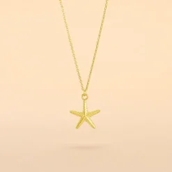 Marc Orian Colliers|Colliers Femme > Collier Or Jaune Aenor Motif Etoile De Mer