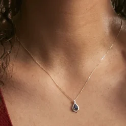Marc Orian Cadeaux Mariage|Colliers > Collier Or Jaune Angelika Saphir