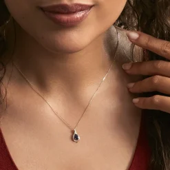 Marc Orian Cadeaux Mariage|Colliers > Collier Or Jaune Angelika Saphir