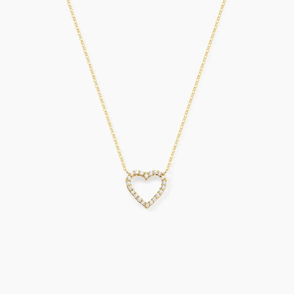 Marc Orian Colliers|Colliers Cœur > Collier Or Jaune Ansel Oxyde De Zirconium