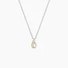 Marc Orian Colliers|Colliers Avec Pierres > Collier Or Jaune Argent Blanc Oxyde De Zirconium