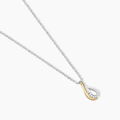Marc Orian Colliers|Colliers Avec Pierres > Collier Or Jaune Argent Blanc Oxyde De Zirconium