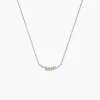Marc Orian Colliers|Colliers Avec Pierres > Collier Or Jaune Argent Blanc Oxyde De Zirconium