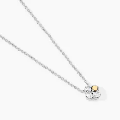 Marc Orian Colliers|Colliers Avec Pierres > Collier Or Jaune Argent Blanc Oxyde De Zirconium