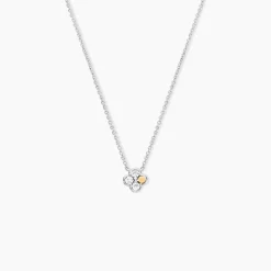 Marc Orian Colliers|Colliers Avec Pierres > Collier Or Jaune Argent Blanc Oxyde De Zirconium