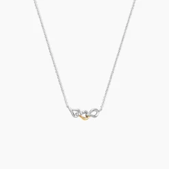 Marc Orian Colliers|Colliers Avec Pierres > Collier Or Jaune Argent Blanc Oxyde De Zirconium