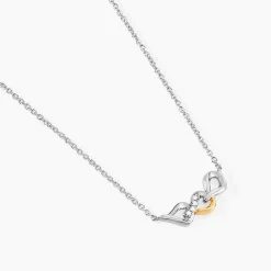 Marc Orian Colliers|Colliers Avec Pierres > Collier Or Jaune Argent Blanc Oxyde De Zirconium