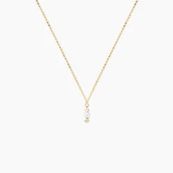 Marc Orian Colliers|Colliers Avec Pierres > Collier Or Jaune Audrea Perle De Culture Oxydes De Zirconium
