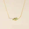 Marc Orian Colliers|Colliers Avec Pierres > Collier Or Jaune Caetlin Emeraude Diamants