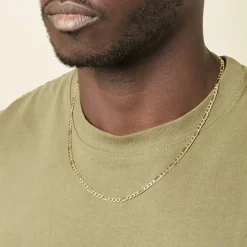 Marc Orian Colliers|Chaines Homme > Collier Or Jaune Cameo Maille Alternée 1/3