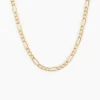 Collier Or Jaune Cameo Maille Alternée 1/3