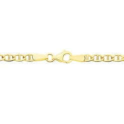 Collier Or Jaune Capucin Maille Marine