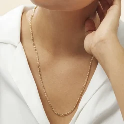 Marc Orian Colliers|Colliers Femme > Collier Or Jaune Capucin Maille Marine
