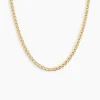 Marc Orian Colliers|Colliers Femme > Collier Or Jaune Capucin Maille Marine