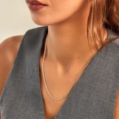 Marc Orian Colliers|Colliers Femme > Collier Or Jaune Capucin Maille Marine