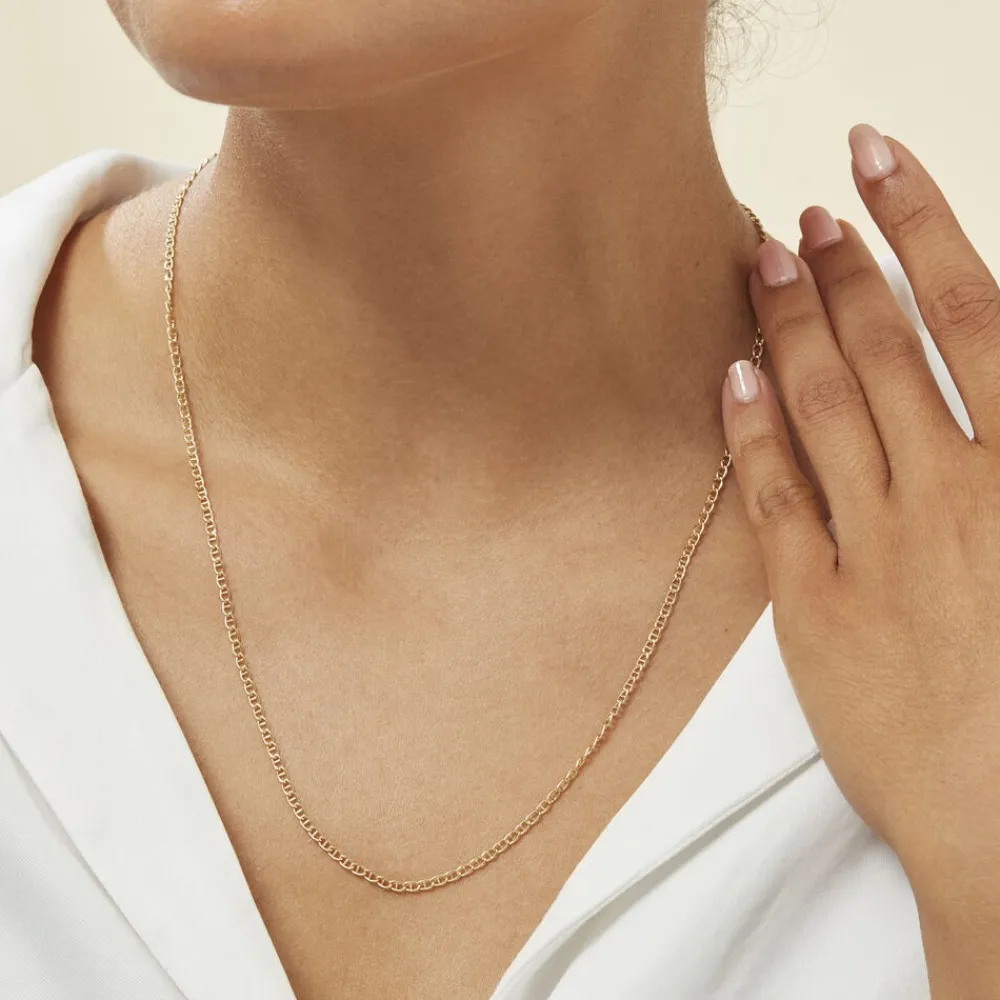 Marc Orian Colliers|Chaines Femme > Collier Or Jaune Capucin Maille Marine