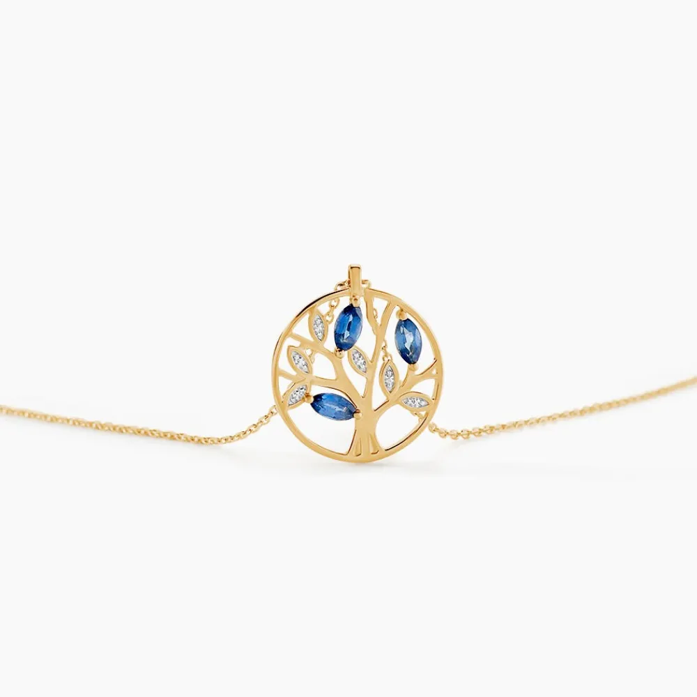 Marc Orian Colliers|Colliers Avec Pierres > Collier Or Jaune Elsebein Saphirs