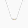 Marc Orian Colliers|Colliers Avec Pierres > Collier Or Jaune et Argent Blanc Oxyde De Zirconium