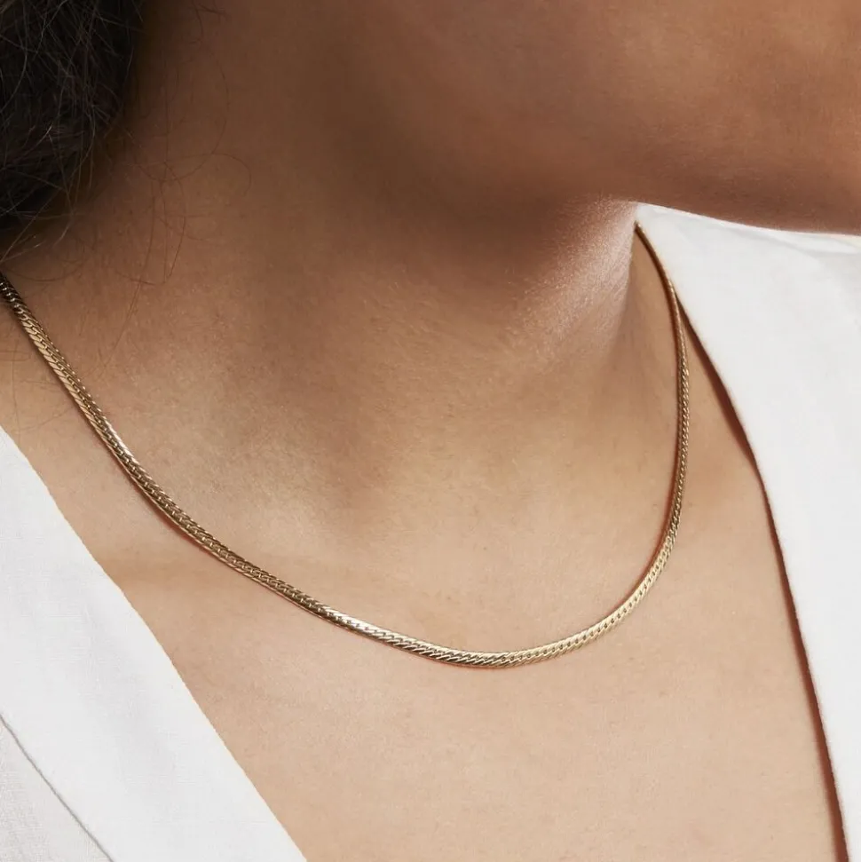 Collier Or Jaune Izel Maille Anglaise