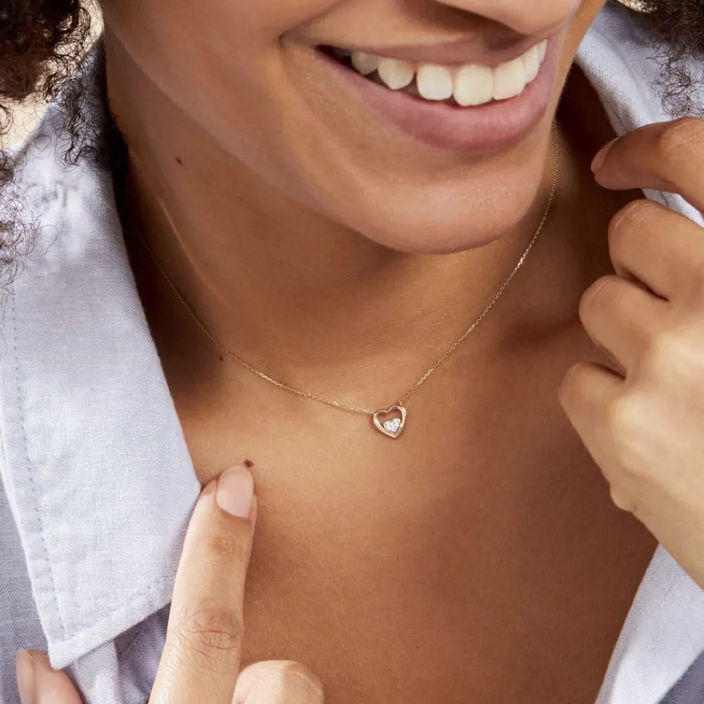 Marc Orian Colliers|Colliers Avec Pierres > Collier Or Jaune Lenaick Oxyde De Zirconium