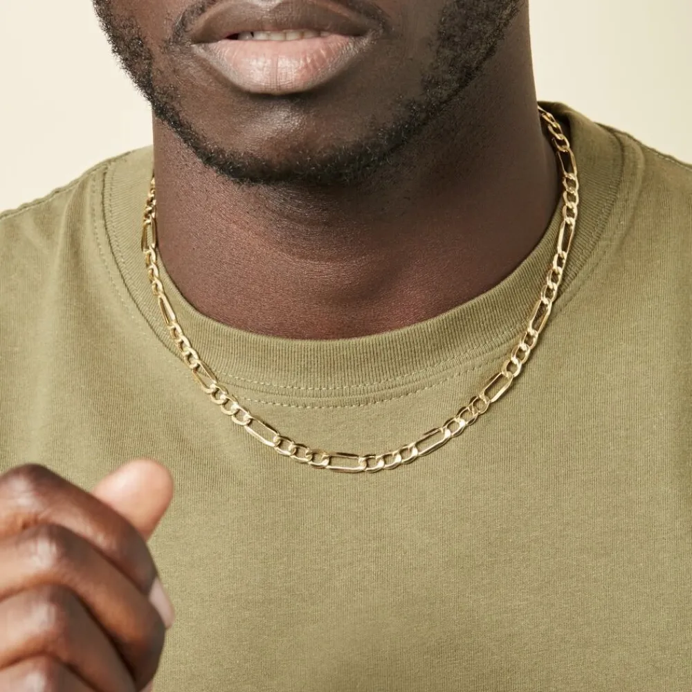 Marc Orian Colliers|Chaines Homme > Collier Or Jaune Maille Alternée