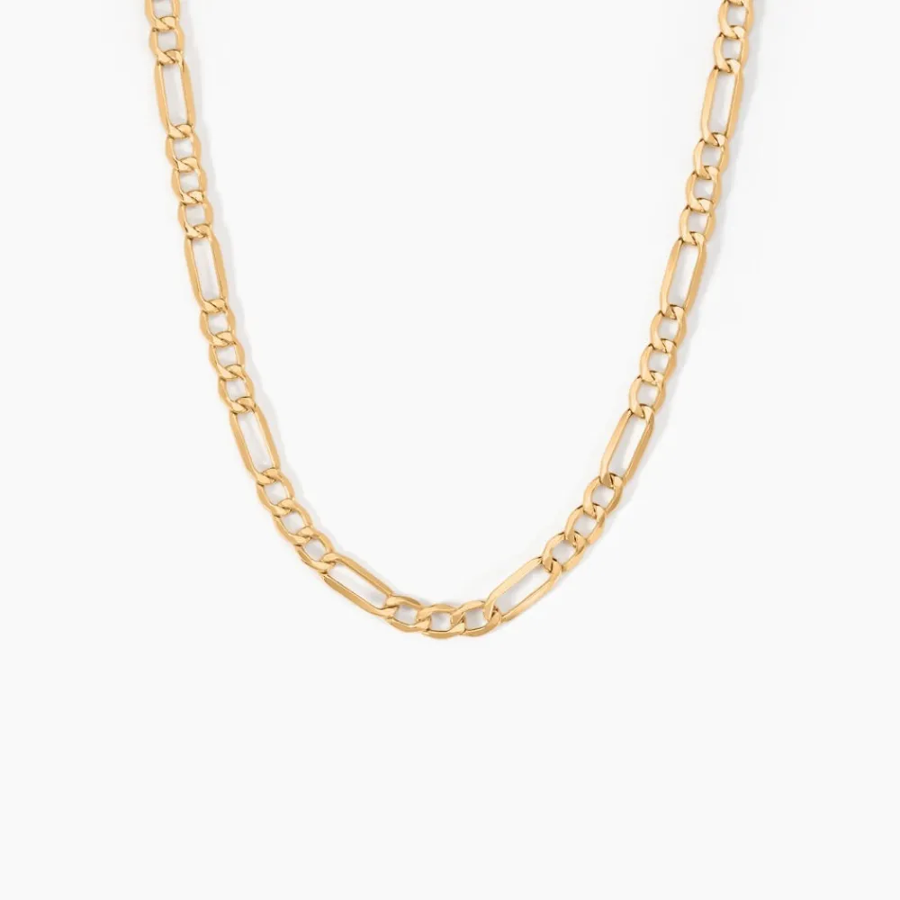 Marc Orian Colliers|Chaines Homme > Collier Or Jaune Maille Alternée 1/3