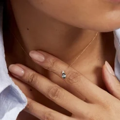 Marc Orian Colliers|Colliers Avec Pierres > Collier Or Jaune Maurin Topaze Et Oxydes De Zirconium