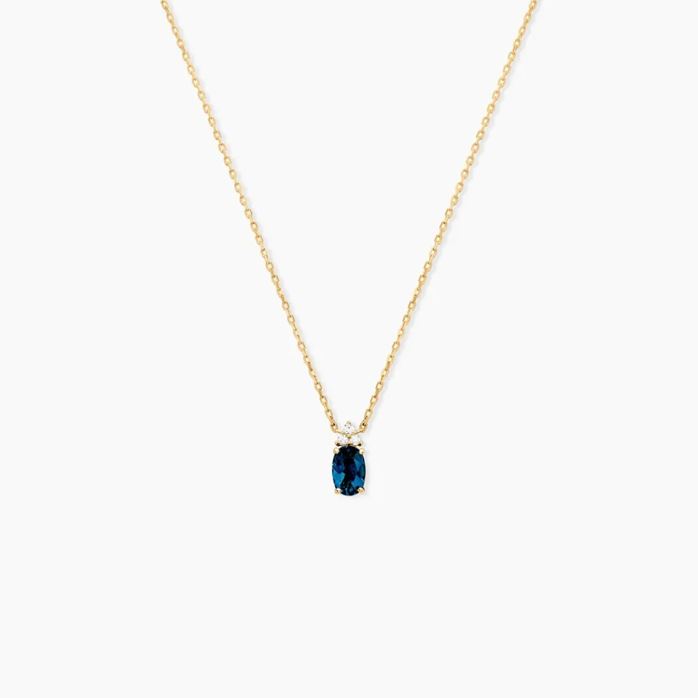 Marc Orian Colliers|Colliers Avec Pierres > Collier Or Jaune Maurin Topaze Et Oxydes De Zirconium