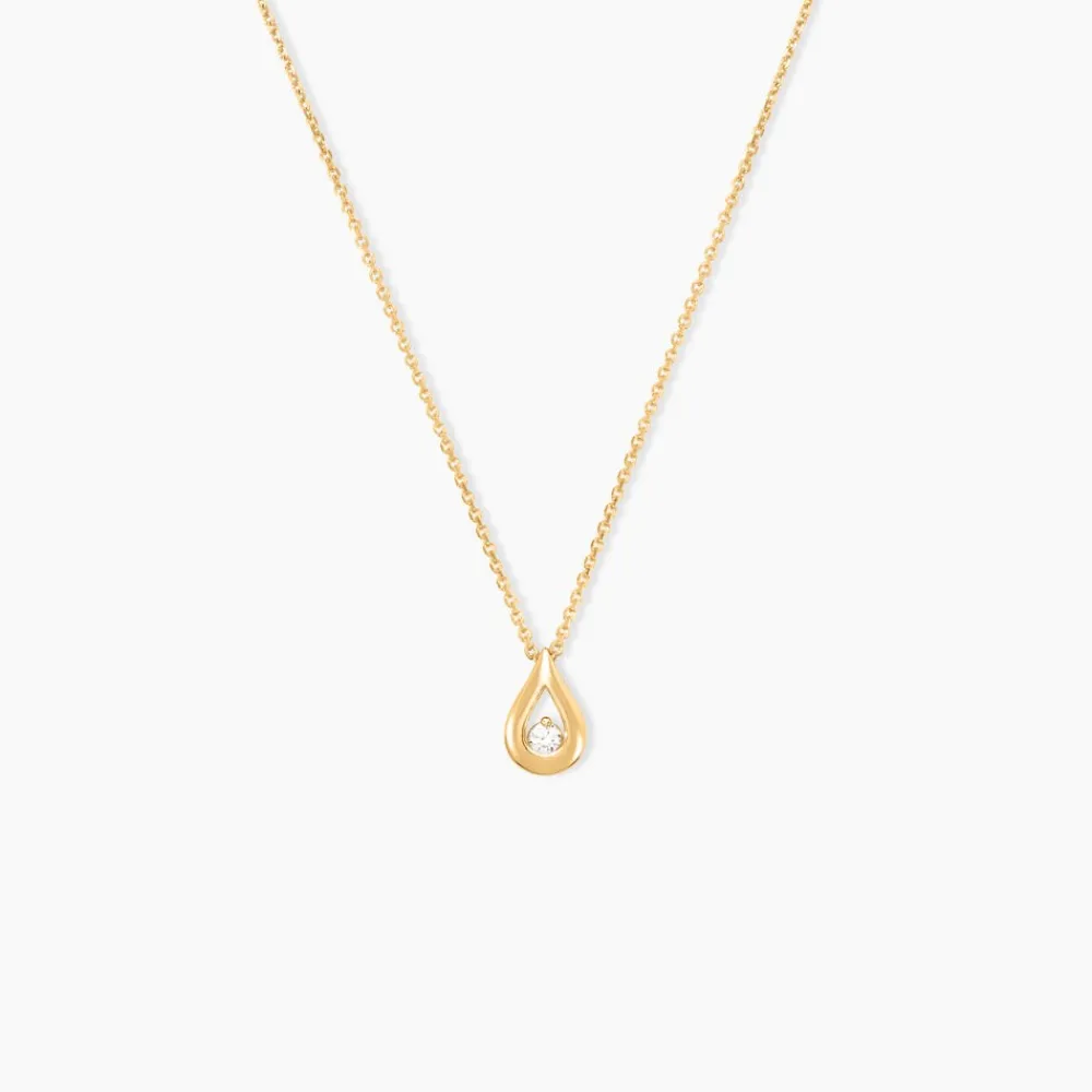 Marc Orian Colliers Diamant|Colliers > Collier Or Jaune Purete Goutte Diamant