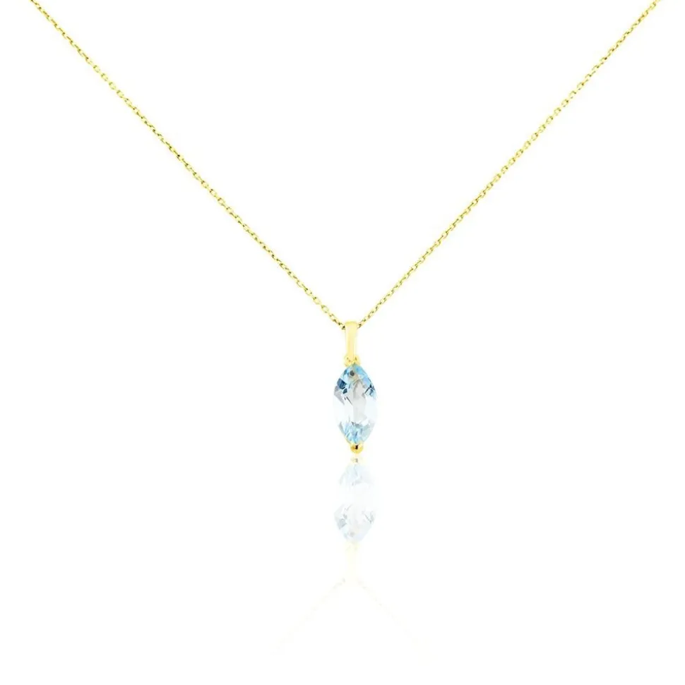 Collier Or Jaune Raquel Topaze