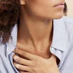 Marc Orian Colliers|Colliers Avec Pierres > Collier Or Jaune Rosius Oxydes De Zirconium