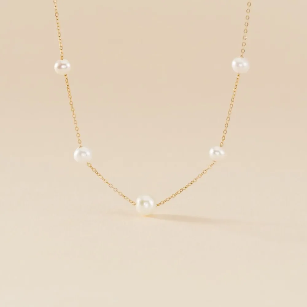Marc Orian Colliers|Colliers Avec Pierres > Collier Or Jaune Yolanda Perles De Culture