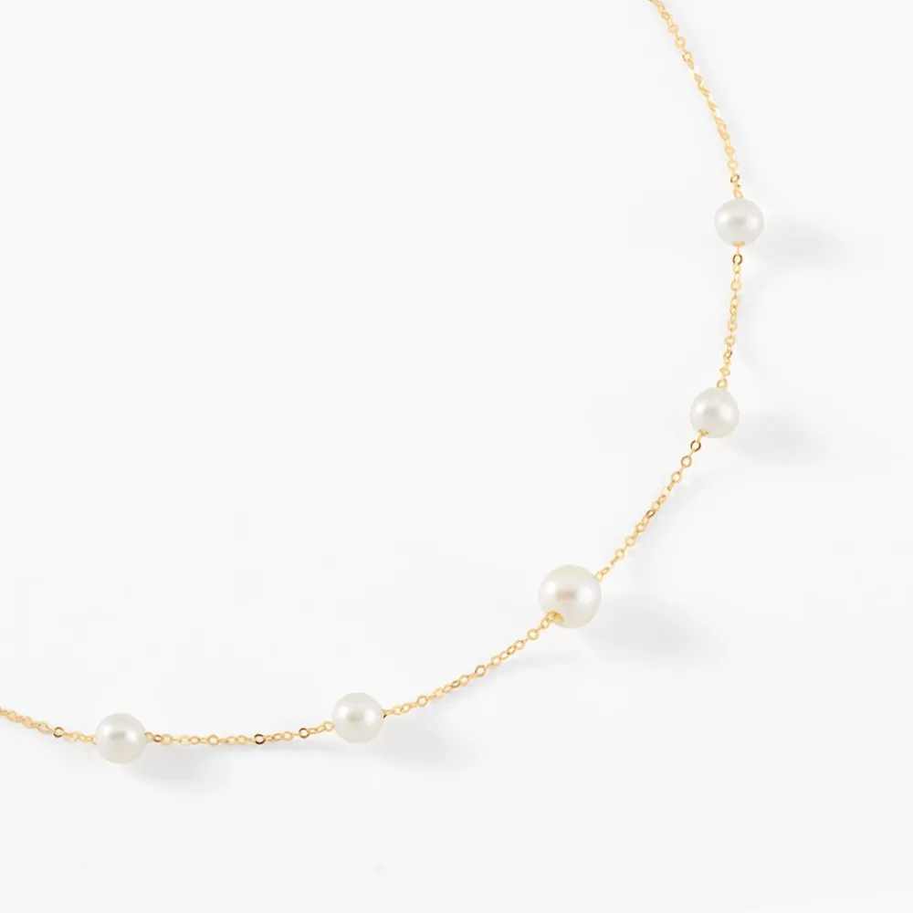 Marc Orian Colliers|Colliers Avec Pierres > Collier Or Jaune Yolanda Perles De Culture