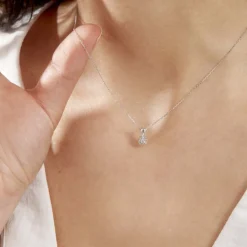 Marc Orian Colliers Diamant|Colliers > Collier Orphee Or Blanc Diamant