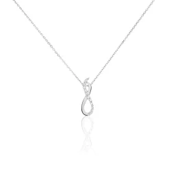 Collier Osanna Or Blanc Diamant