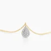 Marc Orian Colliers Diamant|Colliers > Collier Pear C Or Jaune Diamant