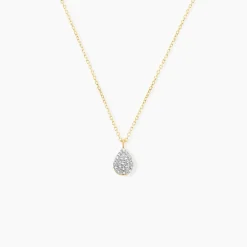 Marc Orian Colliers Diamant|Colliers > Collier Pear C Or Jaune Diamant